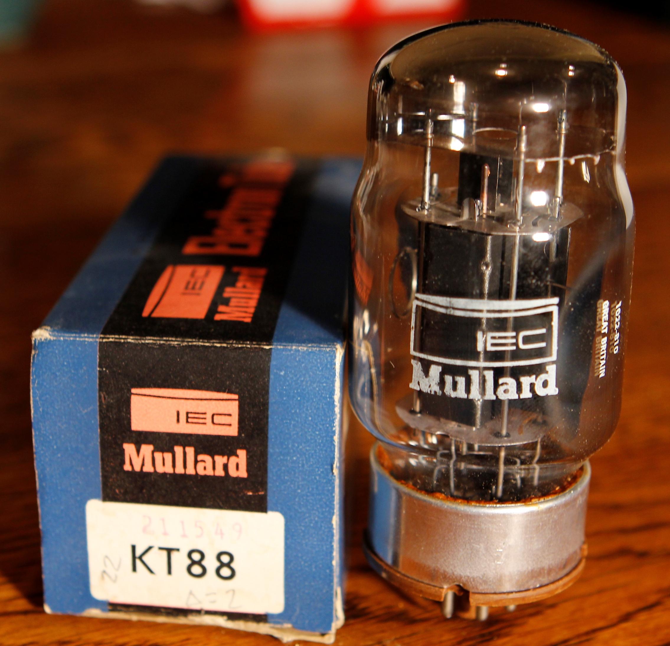 NOS Mullard MO Valve KT88 (Single) Gold Lion, Genelex, GEC | KCA